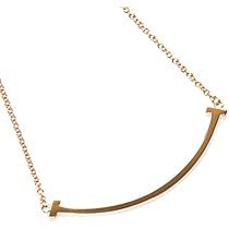 ティファニーTスマイルネックレススモール　ティースマイル　Ꮶ18ローズゴールド ティファニー T スマイル ペンダント ダイヤモンド ローズ