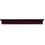 Buildersエッジ060020643167 43 5 / 8 " x 6 "クラシックDentilウィンドウヘッダー167、ボルドー