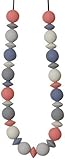 Teethease Medley Teething Necklace (Multi - Blue/Coral/Grey) by Teethease [並行輸入品]