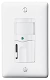 ブライアントElectric rms121 W Occupancy Vacancyセンサー、壁スイッチwith減光、PIR、150-degreeビュー、800 sq。FT。Coverage、120 V