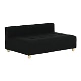 arne ベンチソファ ベンチ イス 背もたれ コーナーソファー ローソファー Baggy DX-armless 3×5 ファブリック ブラック