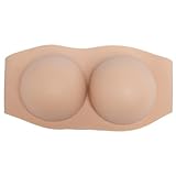 [Kyonyuao] 超軽量シリコンバスト 乳首なし コスプレ専用 男の娘 女装子 800ｇ超軽量 バストの調整可能 CDEGカップ＆3色選択可能 (日焼け色, Cカップ)