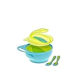 緑/青の設定離乳ボウル (Brother Max) - Brother Max Weaning Bowl Set Blue/Green [並行輸入品]