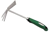 Zenport 15311A Shrub Rake Hoe Fork Combo Stainless Steel, 12-Inch [並行輸入品]