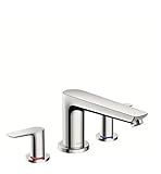 Hansgrohe 71747 Talis Eデッキマウントローマンタブ蛇口トリムwithメタルレバー手、 71747821