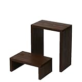 Welcome wood ウッドステージWSW452LH-CB　２段ワイドタイプ　 色はカフェブラウン（ＣＢ）　　【完成品】　組み立てる必要なし。  個別に移動できるのでとっても便利。