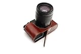 TP Original Panasonic GX7 Mark III GX9 専用 オープナブルタイプ 本革 ボディケース 褐色(底面開閉)