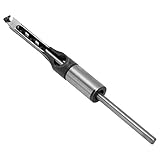 SODIAL 9.5mm 正方形の穴のドリルビット 鋼のほぞ木工ツール