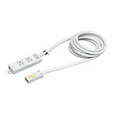 東芝ライテック ハーネス用OAタップ2個口 キャブタイヤケーブル付 ケーブル長 5M DC8112EN-5