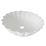 Kingston Brass EV9122 Fauceture Diasy Vitreous China Bathroom Vessel, White by Elements of Design