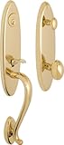 Rockwell IAHSHN2010001 Premium Solid Brass Mondrian Single Cylinder Handle Set with Helmsley Knob, B