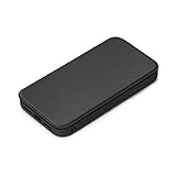 Premium Style iPhone 12 mini用ガラスフリップケース ブラック PG-20FGF01BK