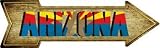スマートブロンドArizona StateノベルティMetal Arrow Sign a-196