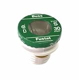 Bussmann BP/S-30 30 Amp Type S Time-Delay Dual-Element Plug Fuse Rejection Base, 125V UL Listed Card