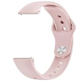 Issinlky 18mm ソフトシリコンバンド Garmin Venu 2S/3S/Vivomove 3S/Vivoactive 4S/Forerunner 255s/265s 対応、Huawei Watch GT5 41mm/GT4 41mm 用スポーツストラップ