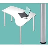 Garage パソコンデスク L型デスク D2 D2-D-ST 白 ホワイト