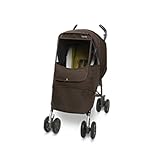 ベビーカーをアップグレードさせるおしゃれなベビーカーカバー♪雨風はもちろん、防寒、PM2.5からも子供を守れる！ マニト メランジアルファ　ベビーカーカバー (アルファスモール, チョコ)