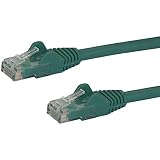 StarTech.com カテゴリ6 LANケーブル 1m グリーン ツメ折れ防止RJ45コネクタ Cat6 UTPギガビットイーサネットケーブル N6PATC1MGN