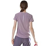 [Pluviva] ヨガウェア トップス スポーツtシャツ レディース 半袖 ピラティス ランニング スポーツウェア ジム ホットヨガ サイクリング フィットネス yoga 速乾 S10-pu-3XL