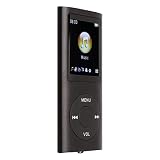 MP3プレーヤー、 1.8 インチ液晶画面 MP3 音楽プレーヤー 携帯用デジタル音楽プレーヤー、 ロスレスサウンド 電子書籍プレーヤー 子供用、ランニング、ウォーキング、 スポーツに最適、イヤホン付き (黒)