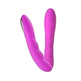 RaiFu バイブレーター シリコン ヒーター 折りたたみ可能 充電式 柔らかく 柔軟 防水 振動 フォアプレイ流行 女性 オナニー カップルセックスゲームのため パープル