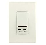 Cooper Controls OSW-U-0721-MV-A Greengate 120-277-Volt Ultrasonic Wall Switch with Neutral Wire, Alm