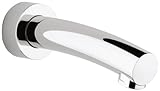Grohe 13 144 000 Tenso 6-Inch Wall Mount Tub Filler Spout, StarLight Chrome [並行輸入品]