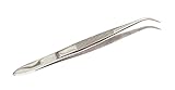 SE 517TW-CH Curved Splinter Tweezers, 3-1/2", Stainless Steel [並行輸入品]