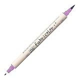 呉竹 布用ペン ZIG ファブリカラーツイン ライトバイオレット 全30色 TC-4000A-081