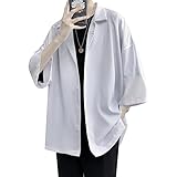 夏服メンズ シャツ メンズ 半袖 ファッション シャツ 大きいサイズ メンズ 無地 柔らかい 速乾 通気性 快適な 軽い かっこいい ワイシャツ カジュアル シンプル オシャレ 人気-bai-L
