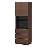 白井産業 ポルターレ 本棚 扉 扉付き本棚 幅60cm キャビネット 引き出し3杯付き SPOR-1860DH