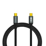 【日本国内ブランド】Luxxio USB-C to USB-C 2m ナイロンケーブル PD対応 100W/5A Eマーカーチップ搭載 20Gbpsデータ転送 iPhone16 対応 USB3.2 Gen2 USB Type-Cケーブル (2m)