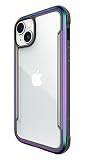 【RAPTIC】 iPhone15Plus 対応 ケース 耐衝撃 米軍MIL規格 クリア スマホケース 衝撃吸収 傷 保護 薄型 アルミ フレーム クリアケース 密着痕防止 透明 耐衝撃ケース [ Apple iPhone15 Plus アイフォン15 プラス 対応 携帯ケース ] iPhone15Plusケース Shield レッド