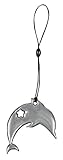 イルカ ブラック アニマル リフレクター 反射キーホルダー ストラップ