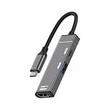 USB C ハブ 4K 120Hz 投影用 PD100W 急速充電 高速データ転送 アルミニウムシェル ポータブル USB C マルチポートドック アルミニウム