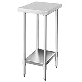 ステンレス 作業台 業務用 調理台 厨房 300×450×800 板厚1.2mmモデル ステンレステーブル ワークテーブル キッチン KIPROSTAR(キプロスター)