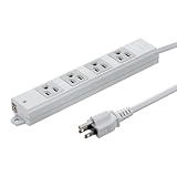 サンワサプライ 工事物件タップ(3P・4個口・1m) TAP-KS4N-1