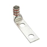 パンドウイット 銅製圧縮端子 2穴, フレックス電線対応ラグ, 電線サイズ AWG3/0, 取付穴サイズ 6.9mm, 取付穴間隔 16.0mm, バレル角度 90°. LCDX3/0-14AF-X