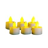 Candle Choice Set of 6 Plastic Tealights with Remote by Candle Choice