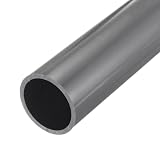 uxcell PVC剛性丸パイプ 51.8mm 内径 60mm 外径 350mm ライトグレー 用途：水道管 クラフト ケーブルスリーブ