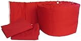 Baby Doll Bedding Solid Colors Grandmas Mini Crib/ Port-a-Crib Package, Red by BabyDoll Bedding