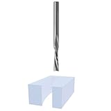 Bosch 85611M 1/4-Inch Diameter 1-Inch Cut Solid Carbide Double Flute Acrylic Router Bit 1/4-Inch Sha