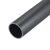 uxcell PVC剛性丸パイプ 34.2mm 内径 38mm 外径 350mm ダークグレー 用途：水道管 クラフト ケーブルスリーブ