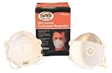 SAS Safety sas-8711 N95 Valved Particulate保護マスク、ボックスof 10