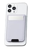 エレコム スマホスタンド カードケース Magsafe (マグセーフ) iPhone用 マグネット取り付け フリーアングル カードポケット付き 【iPhone14/13/12シリーズ対応】 ラベンダー AMS-BPDSFPU