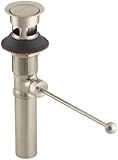 Kohler K-7114-A-BV Premier Pop-Up Drain, Exposed, with Overflow, Vibrant Brushed Bronze [並行輸入品]