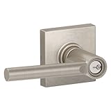 Schlage j54-brw-col Brentwood Single円柱KeyedエントリドアレバーSet with De、サテンニッケル