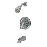 Kingston Brass KB531LT Tub And Shower Trim with Lever Handle, Polished Chrome [並行輸入品]