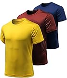 [ATHLIO] tシャツ メンズ 半袖 スポーツ 半袖tシャツ 3枚セット [UVカット・吸汗速乾] ランニング スポーツ トレーニング アウトドア スポーツシャツ CTS10-KCN_M