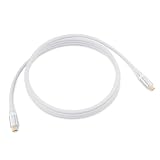 HOTUTUKI USB C 3.2 Gen 2×2ケーブル、1.65フィート/ホワイト、ショートUSBCケーブル、USB-C MonitorCable 4K、USB Type Cビデオコード、20Gbps 100W、iPhone 15/15 Pro Max対応